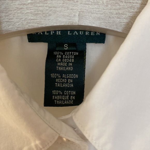 Ralph Lauren white ruffle blouse - Picture 2 of 3